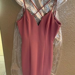 Mauve/Purple Strappy Windsor Bodycon Mini Dress